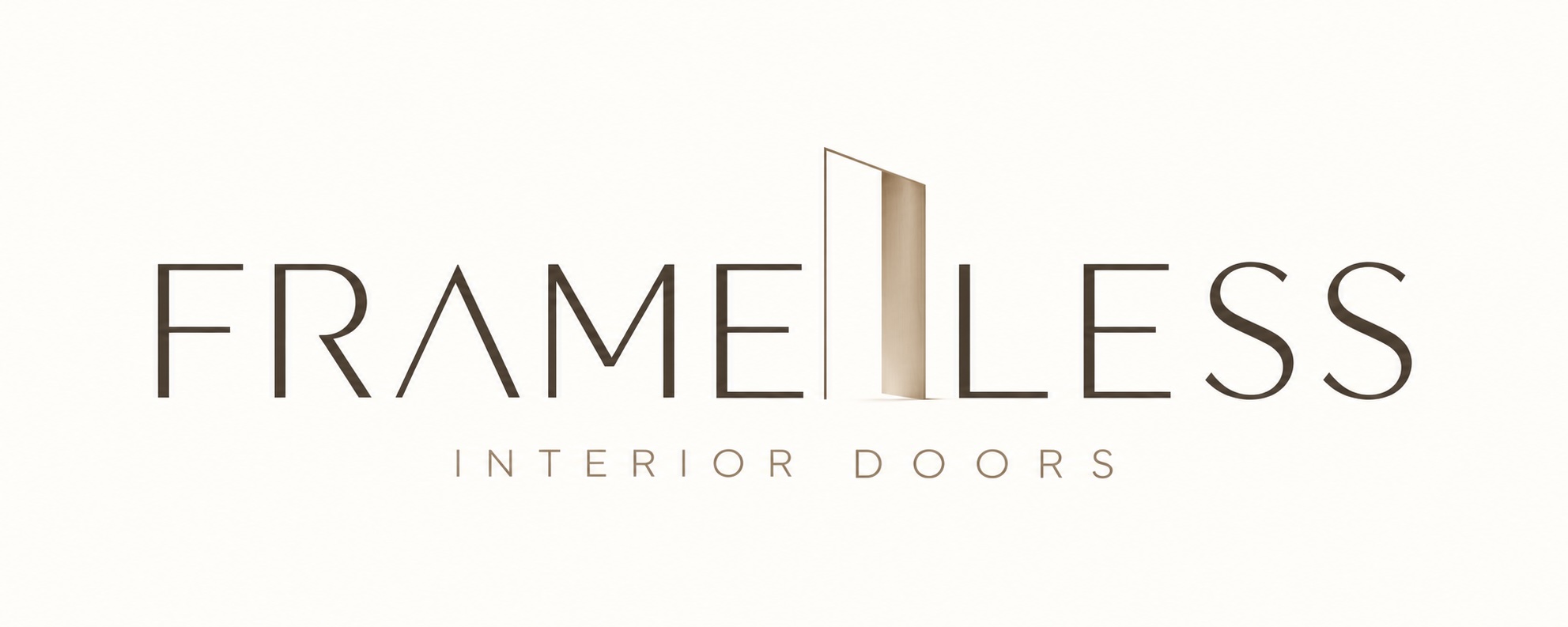 Frameless interior doors